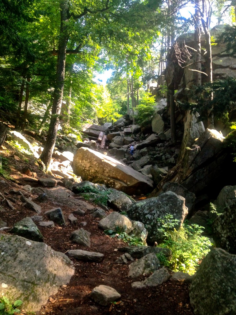 Steep descent