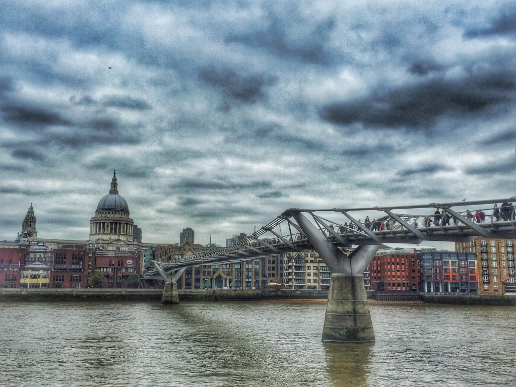 st. paul's cathedral and millennium bridge