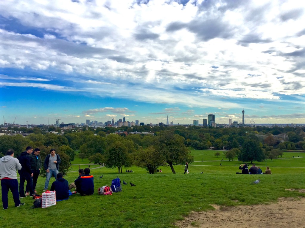 The lookout point at Primrose Hill in London